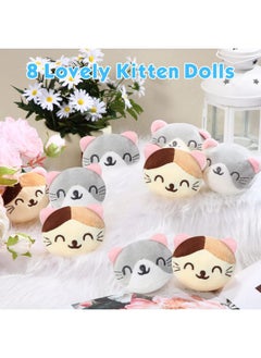 Civaner Plush Pillow Throw Pillow With 8 Little Cat Dolls Removable Fluffy Animal Dolls Cotton Kitten Stuffed Animal Cat Plush Pillow Gifts For Car Office Sofa Bedroom Decor 18 X 14 Inch(Kitten)  - Image 5
