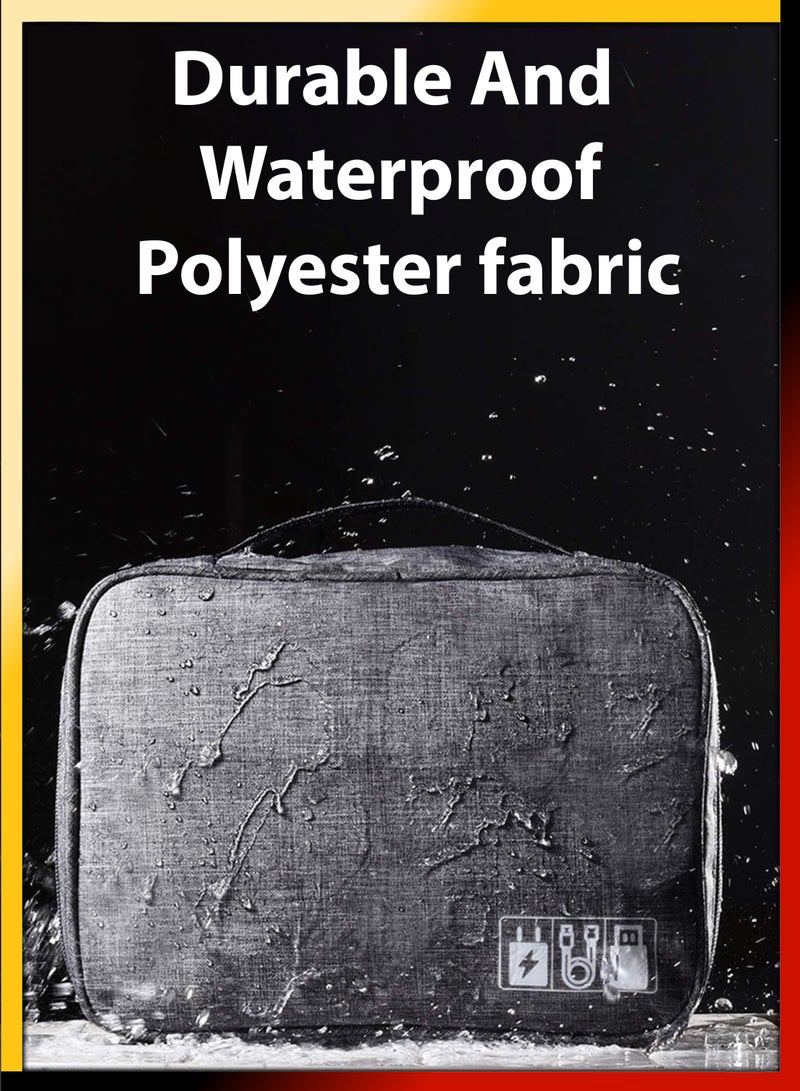 دي بلو ملحقات الإلكترونيات منظم الكابلات حقيبة السفر حقيبة حمل عالمية مقاومة للماء لشحن أجهزة الكمبيوتر المحمول المحمولة مستحضرات التجميل مجوهرات الهاتف USB SD بطاقة تخزين الأعمال السفر حقيبة الأدوات السياحي - Image 4