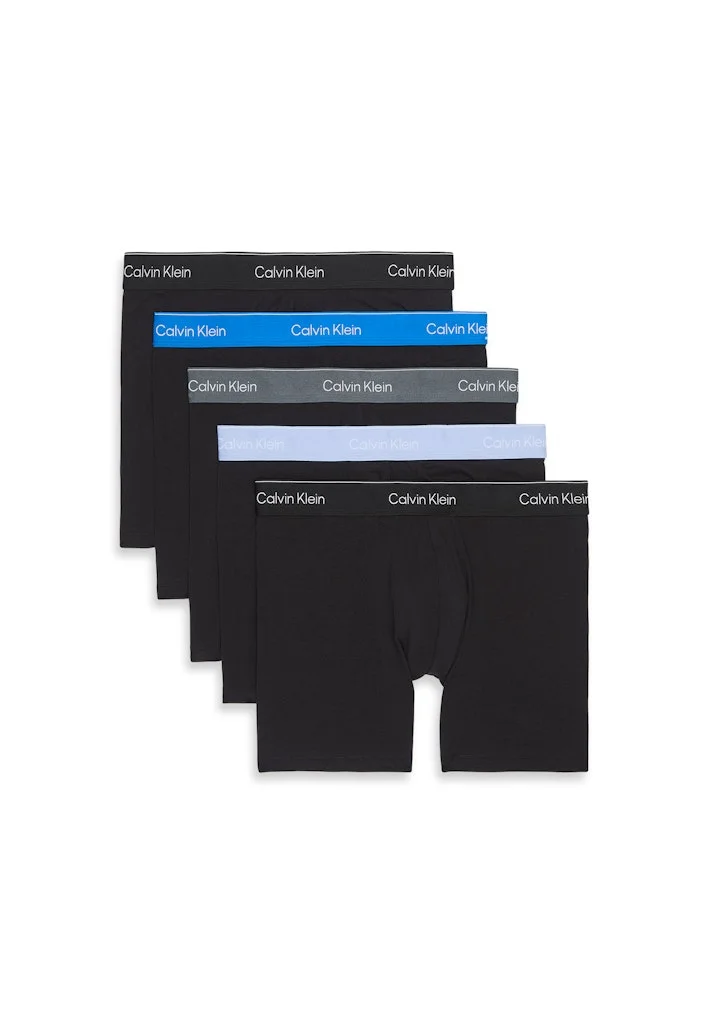 CALVIN KLEIN 5 Pack Boxer Briefs - Icon Cotton Stretch