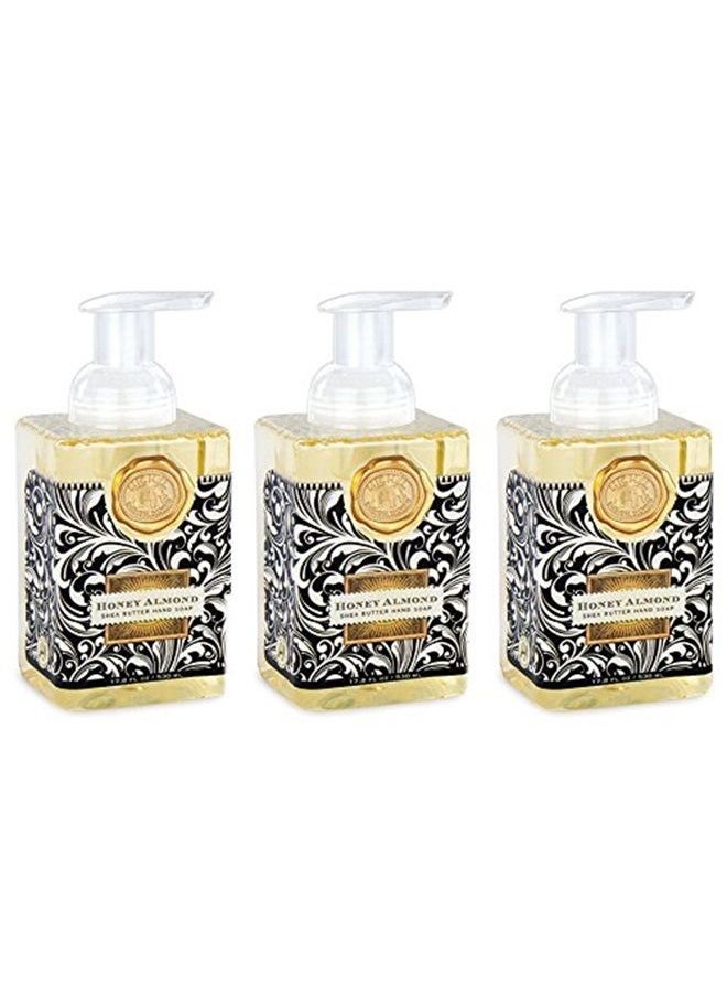 Michel Design Works Foaming Hand Soap, 17.8-Ounce, Honey Almond - 3-PACK 