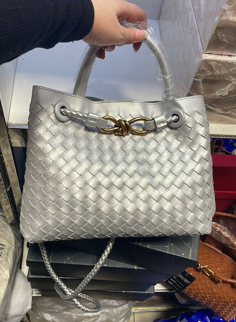 Woven Bag for Women Crossbody Handbag 