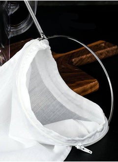 3 PCS Fine Mesh Strainer Bags with Handle, Reusable Nut Milk Bag Thai Tea Strainer, Cheesecloth for Straining NutMilk Coffee Milk Juices Honey Wine Oil - pzsku/Z29702B257058BF8B9C79Z/45/_/1724838602/76af2076-4ddd-48ea-aef6-d80234018016