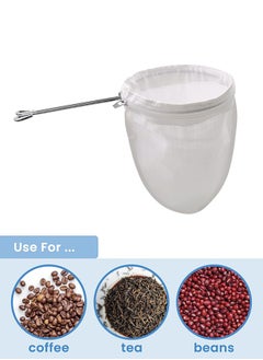 3 PCS Fine Mesh Strainer Bags with Handle, Reusable Nut Milk Bag Thai Tea Strainer, Cheesecloth for Straining NutMilk Coffee Milk Juices Honey Wine Oil - pzsku/Z29702B257058BF8B9C79Z/45/_/1724838830/ada50c5f-67e3-416f-b7ee-1bec0605b2e9