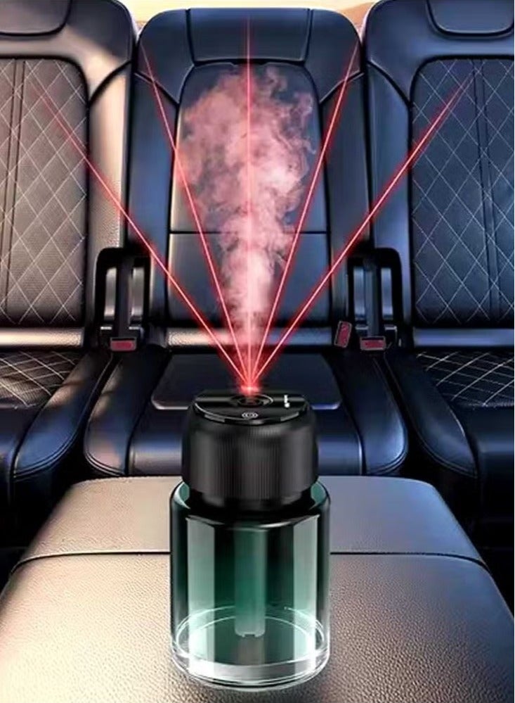 TIGER Smart Starry Projection Car Aroma Diffuser | 160ml Large Capacity USB Rechargeable Cool Mist Air Freshener | Portable Essential Oil Diffuser for Car, Home, Office & Bedroom | LED Starry Sky Projection | Mini Humidifier for Stress Relief & Relaxation - Image 1