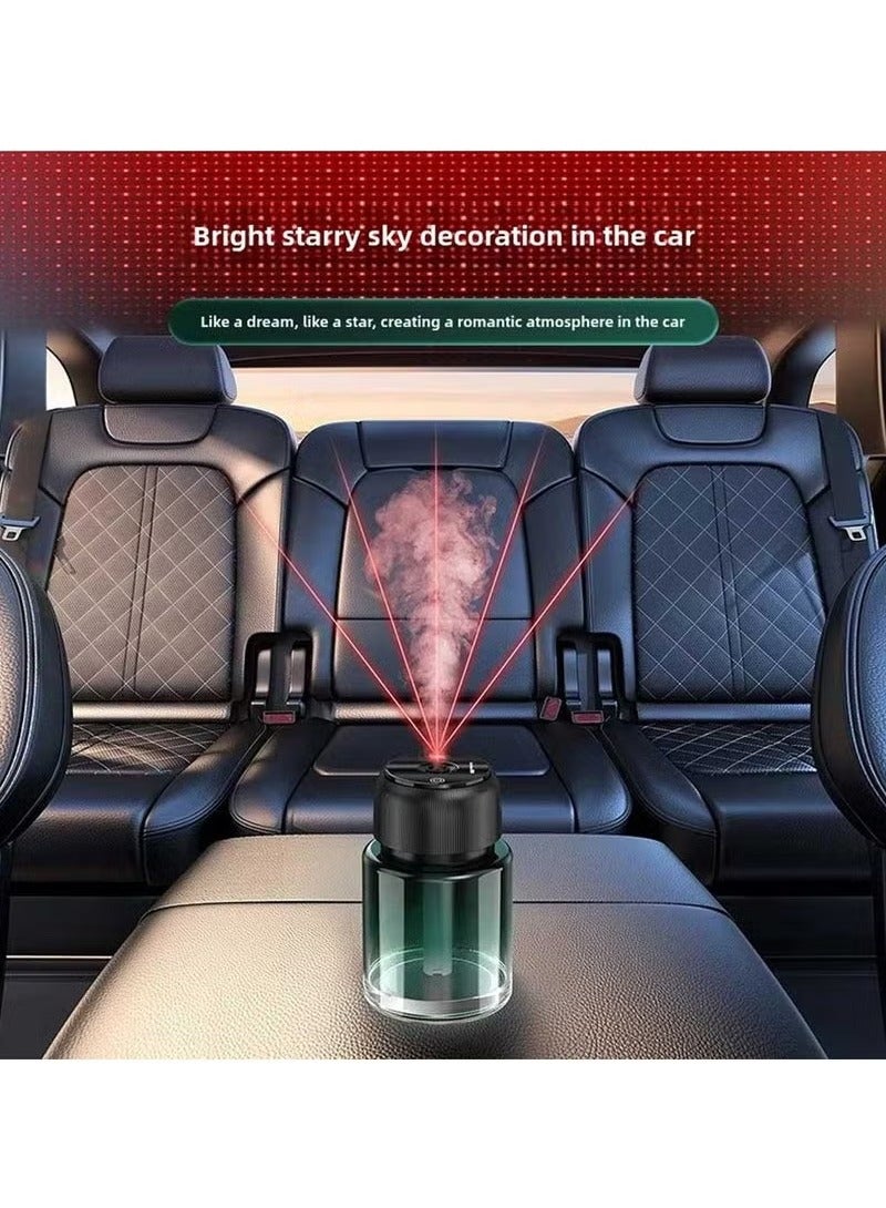 TIGER Smart Starry Projection Car Aroma Diffuser | 160ml Large Capacity USB Rechargeable Cool Mist Air Freshener | Portable Essential Oil Diffuser for Car, Home, Office & Bedroom | LED Starry Sky Projection | Mini Humidifier for Stress Relief & Relaxation - Image 2