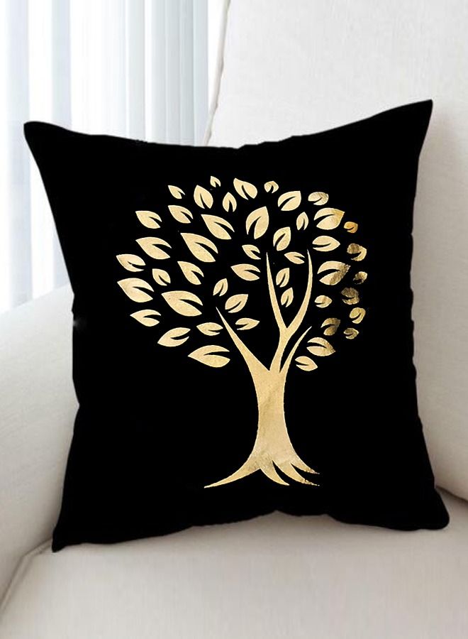 fashionhome أغطية الوسائد زخرفة غطاء وسادة رمي مطبوع شجرة ذهبية غطاء وسادة زخرفية لغرفة النوم الأريكة السيارة ديكور المنزل - Image 1