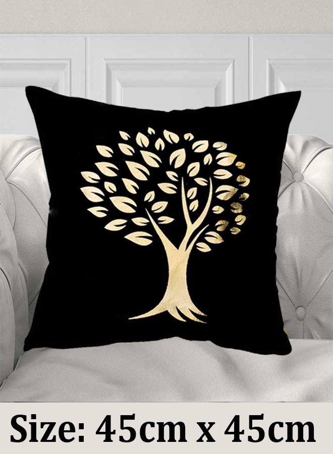 fashionhome أغطية الوسائد زخرفة غطاء وسادة رمي مطبوع شجرة ذهبية غطاء وسادة زخرفية لغرفة النوم الأريكة السيارة ديكور المنزل - Image 4