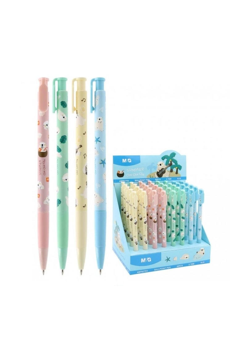M&G - M&G Chenguang Summer Cha-Cha-Cha Ballpoint Pen 0.7 mm - No:ABP827R3 - Image 1