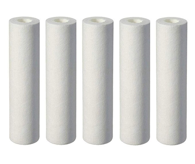 5 MICRON 10 INCH PP SPUN FILTER SUITABLE ALL TYPE RO WATER PURIFIER 5 PCS