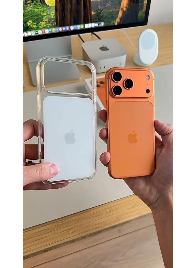 جراب هاتف حماية رسمي شفاف لهاتف iPhone 17 Pro Max متوافق مع MagSafe، التحكم بالكاميرا: غطاء هاتف iPhone 17 Pro Max خفيف الوزن متوافق مع الشحن اللاسلكي مع تشطيب لامع أملس مقاوم للاصفرار (شفاف) - Image 3