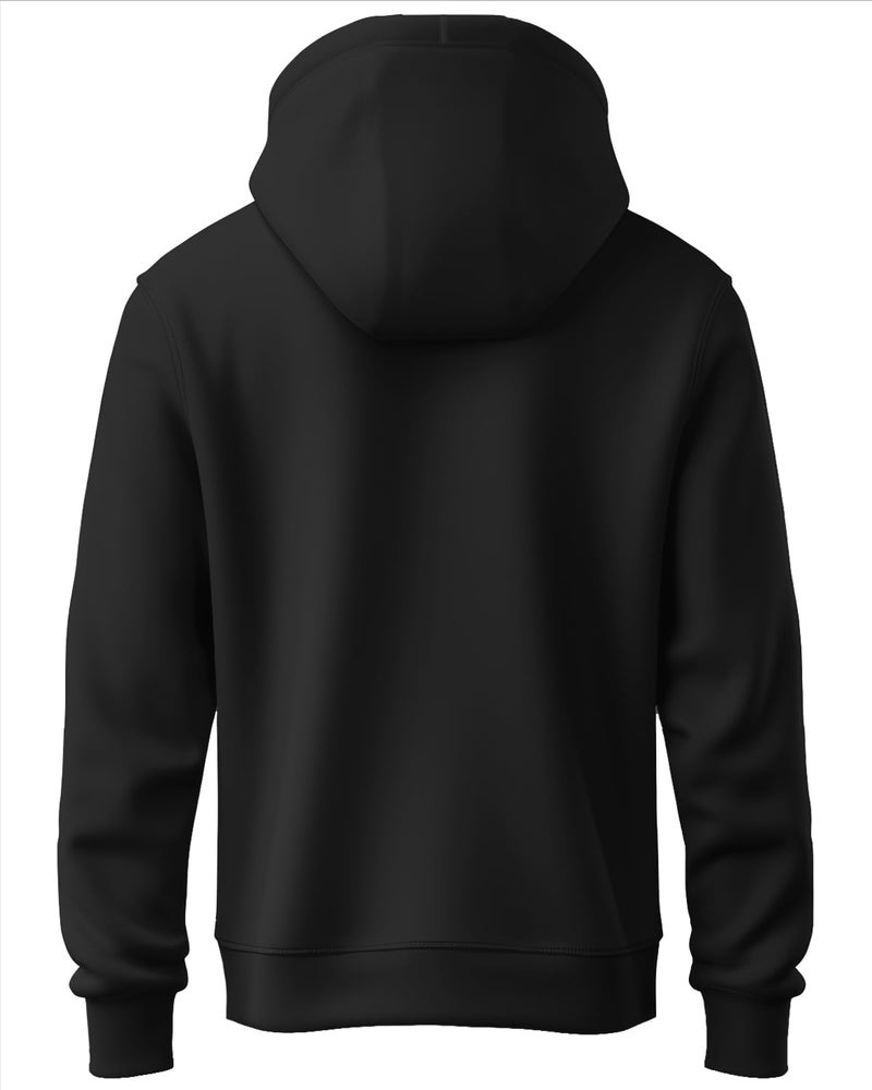 ADRO Men's Cotton Neck Hooded Sweatshirt (H20-M-BYO-BL_Black_2XL) - Image 2