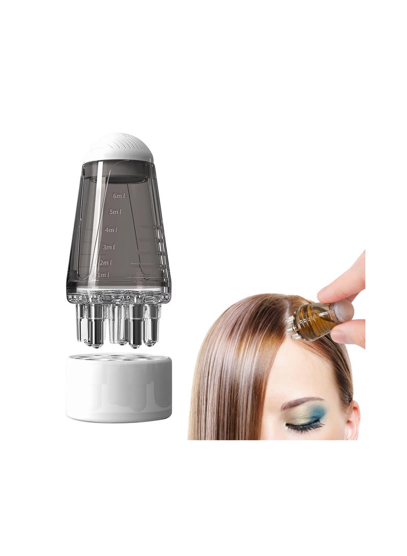 Generic Hair Oil Applicator Bottle with Scalp Comb, Root Oil Applicator for Hair Serum and Various Liquids, Ball Tip Design for Easy Application at Home, Ideal Scalp Care Tool. - Image 1