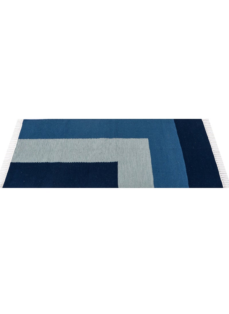 Bazaar Misr Aqua Blue Area Rug  - Image 2