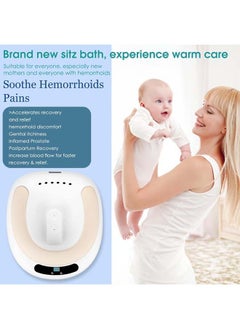 L&E Electric Sitz Bath, Electric Sitz Bath for Hemorrhoids,Electric Sitz Bath for Toilet Seat,Sits Bath Kit for Women,Female Postpartum, Real-time Water Temperature Measurement  - Image 2
