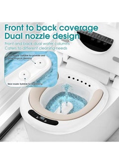 L&E Electric Sitz Bath, Electric Sitz Bath for Hemorrhoids,Electric Sitz Bath for Toilet Seat,Sits Bath Kit for Women,Female Postpartum, Real-time Water Temperature Measurement  - Image 3