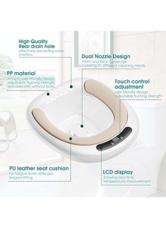 L&E Electric Sitz Bath, Electric Sitz Bath for Hemorrhoids,Electric Sitz Bath for Toilet Seat,Sits Bath Kit for Women,Female Postpartum, Real-time Water Temperature Measurement  - Image 5