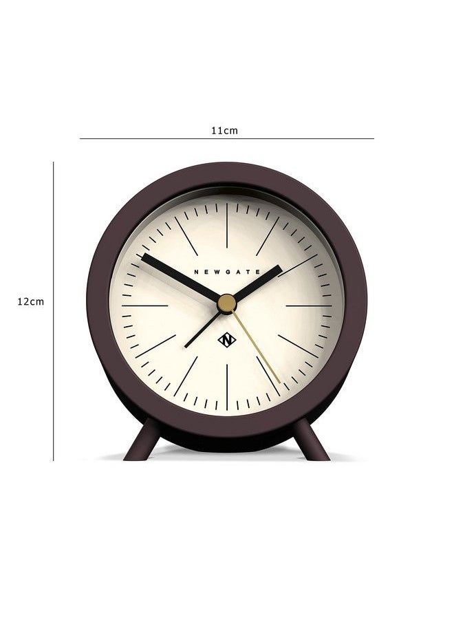 NEWGATE Fred Alarm Clock Small Retro Design Perfect For The Bedroom Living Room Or Office… (Chocolate)  - Image 3