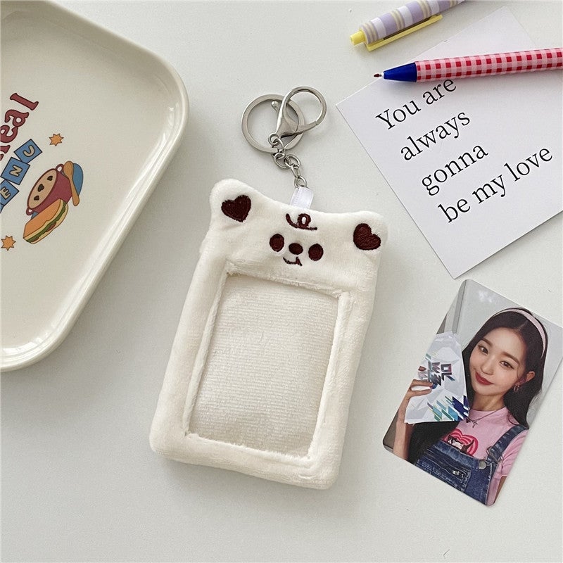 Plush Animal Card Sleeve Student Exhibit White Bear 