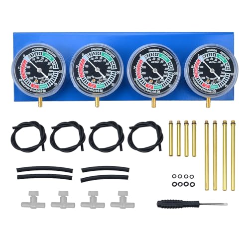 Prokomon Motorcycle Carburetor Synchronizer Tool; Carb Synchronizer Tool with 4 Gauge; Vacuum Carb Sync Tool for 2 Cylinder or 4 Cylinder - Image 1