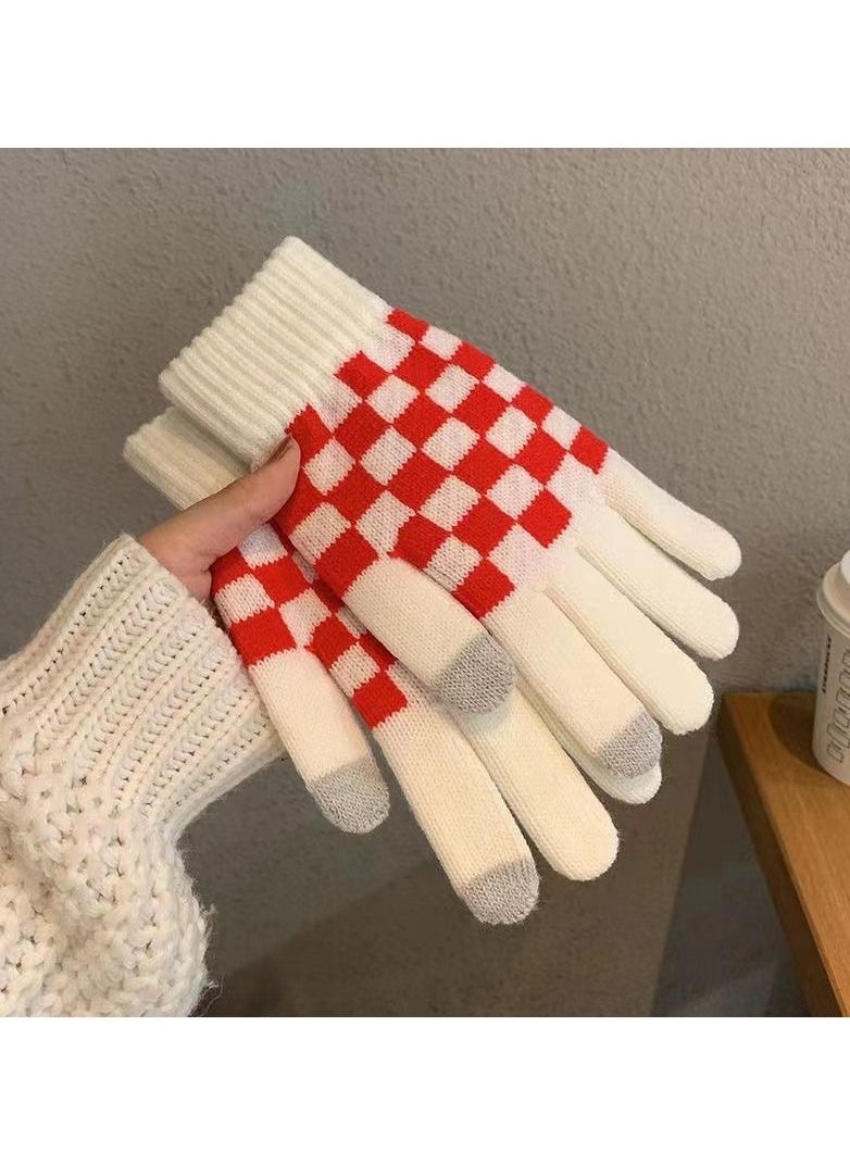 Loquat - Solid Knit Gloves - Image 1