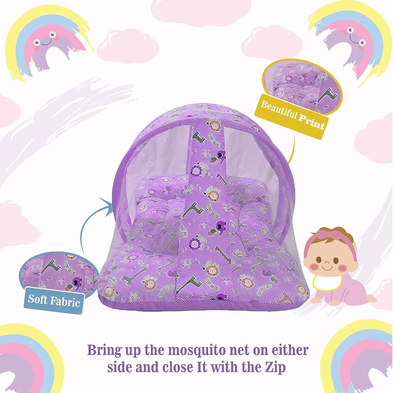 Toddylon Flat Bed Baby Bed New Born Baby Bedding Set Combo of Baby Mattress with Mosquito Net | Carry Bag | Cotton Beds | Carry Bag | Unisex Infants (0-6 Months) (2PCS Set) - Image 5