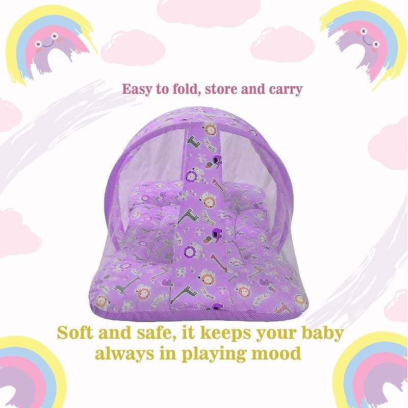 Toddylon Flat Bed Baby Bed New Born Baby Bedding Set Combo of Baby Mattress with Mosquito Net | Carry Bag | Cotton Beds | Carry Bag | Unisex Infants (0-6 Months) (2PCS Set) - Image 3