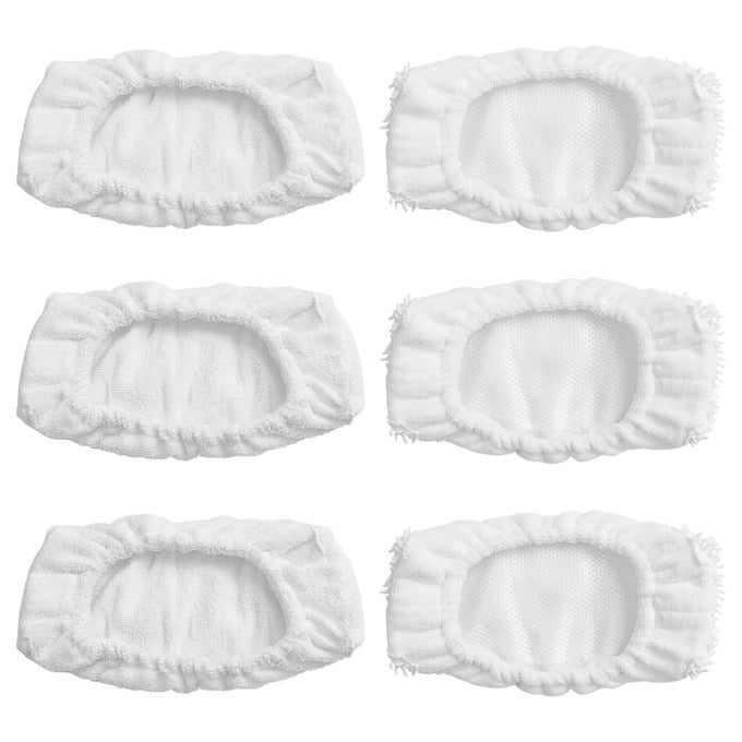 REUSABLE MOP PADS REPLACEMENT WASHABLE MOP HEAD FOR ORECK STEAMER MOP 6 PACK