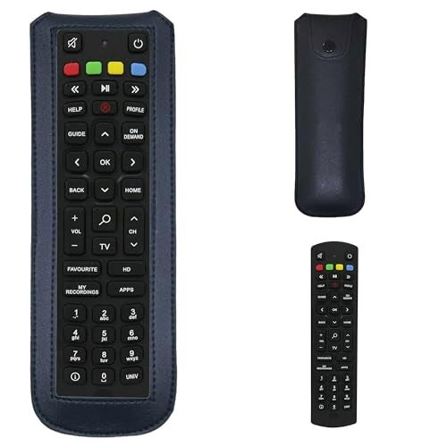 Zaoma Protective Case PU Leather Cover Holder Pouch Compatible for Remote of JIO Settop Set up Box Remote Control - Black - Image 1