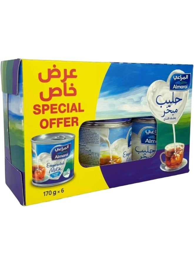 Almarai Evaporated Milk In Original Taste- 6X170gms