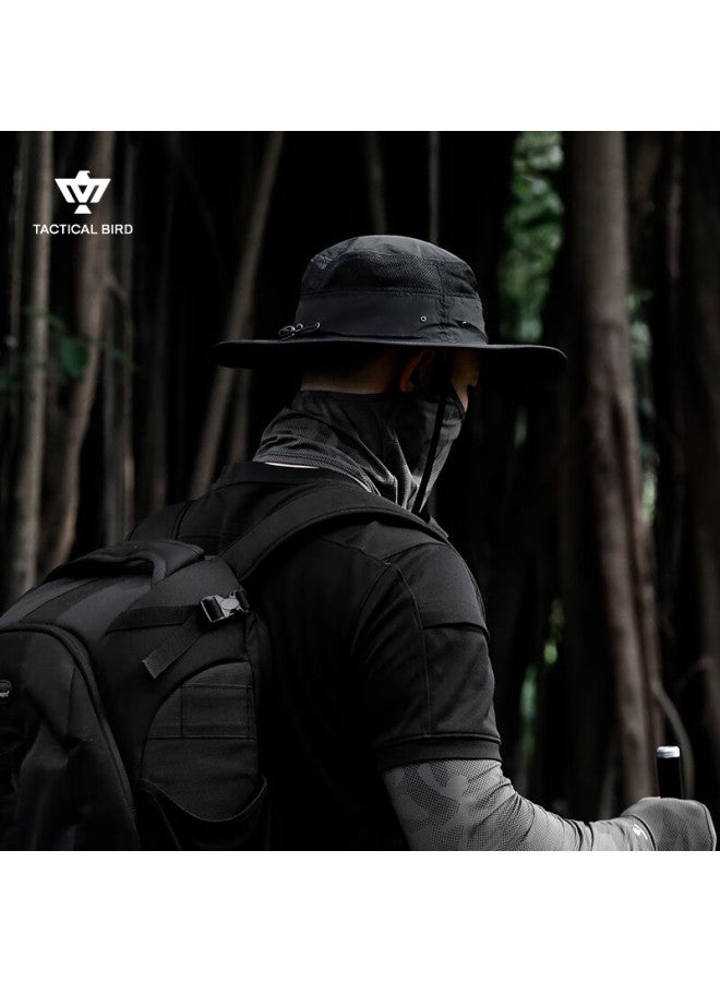 Tactical Bird Summer Outdoor Mountaineering Hiking Sunscreen Hat Men's Plus Size Sunshade Fisherman Hat Sun Hat Riding - Image 5