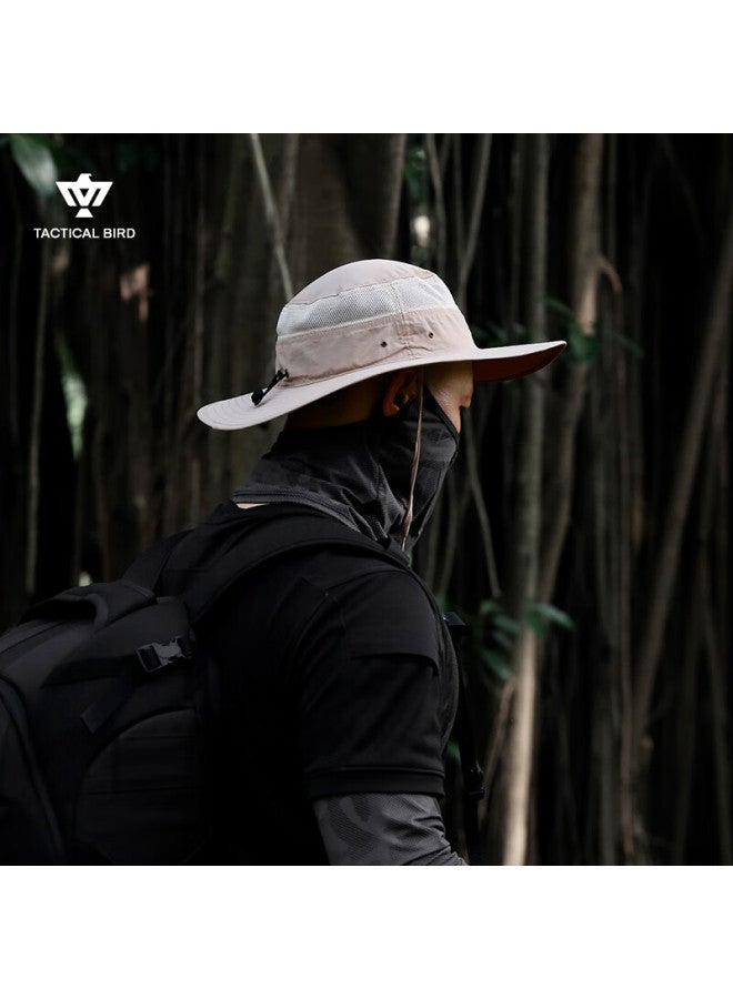 Tactical Bird Summer Outdoor Mountaineering Hiking Sunscreen Hat Men's Plus Size Sunshade Fisherman Hat Sun Hat Riding - Image 1