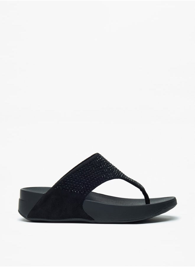 Le Confort Womens Embellished SlipOn Flatform Sandals  - Image 1
