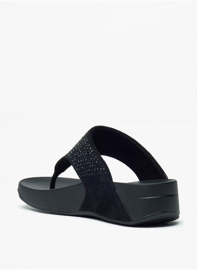 Le Confort Womens Embellished SlipOn Flatform Sandals  - Image 2