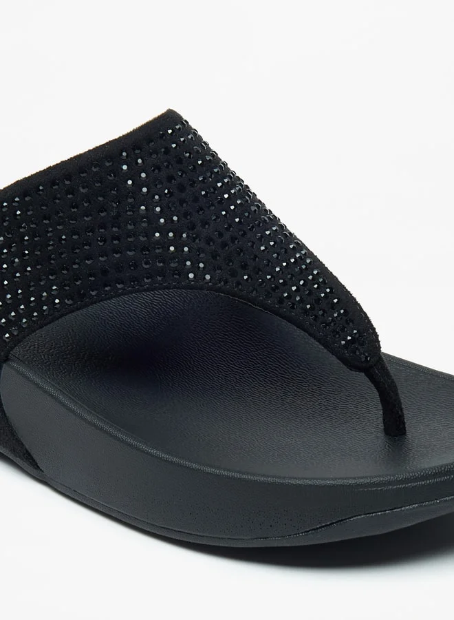 Le Confort Womens Embellished SlipOn Flatform Sandals