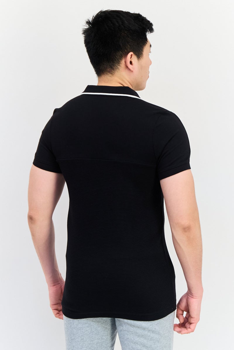 PUMA تي شيرت رياضي للرجال بأكمام قصيرة، خارجي، أسود - Image 4