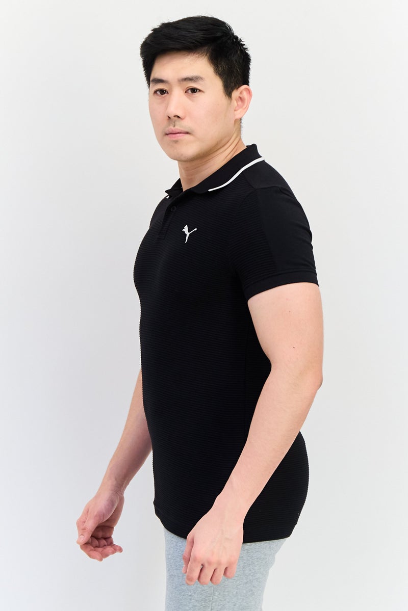 PUMA تي شيرت رياضي للرجال بأكمام قصيرة، خارجي، أسود - Image 3