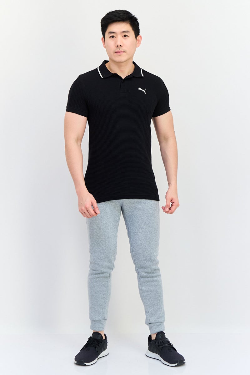 PUMA تي شيرت رياضي للرجال بأكمام قصيرة، خارجي، أسود - Image 2