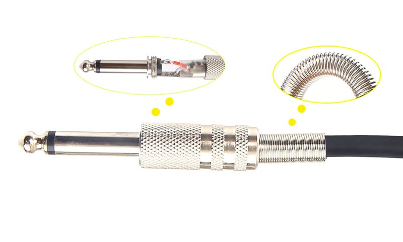 Devinal Unbalanced XLR Male to 1/4" Inch TS Mono Male Plug Audio Connector, 6.35mm to XLR Cable for Amplifiers, Instruments etc. 15 Feet - Image 4
