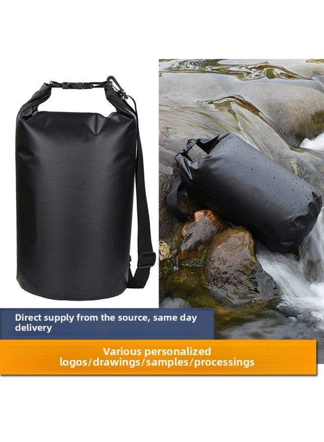 Loquat Outdoor Wading Sports Surfing Bag Beach Swimsuit Storage Bag Summer River Rafting Bag Swimming Waterproof Bucket Bag-Color:Default Item-Capacity:Sky BLue 10L - Image 2