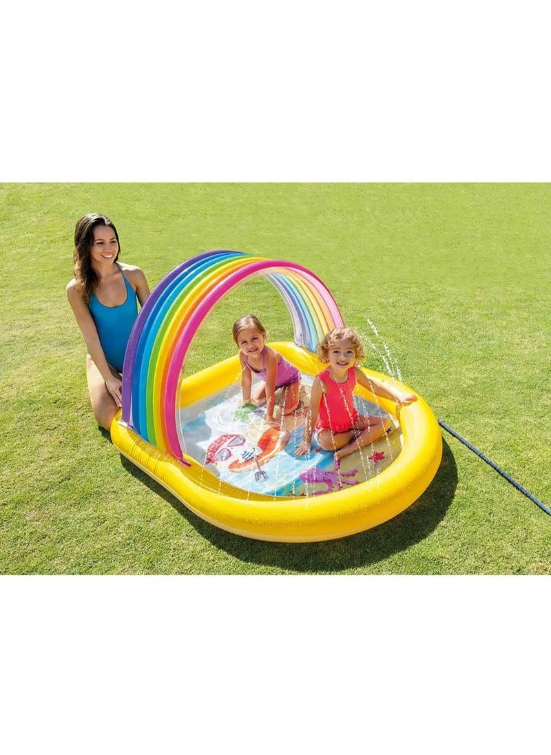INTEX Arch Spray Pool Rainbow 147x130x86cm  - Image 3