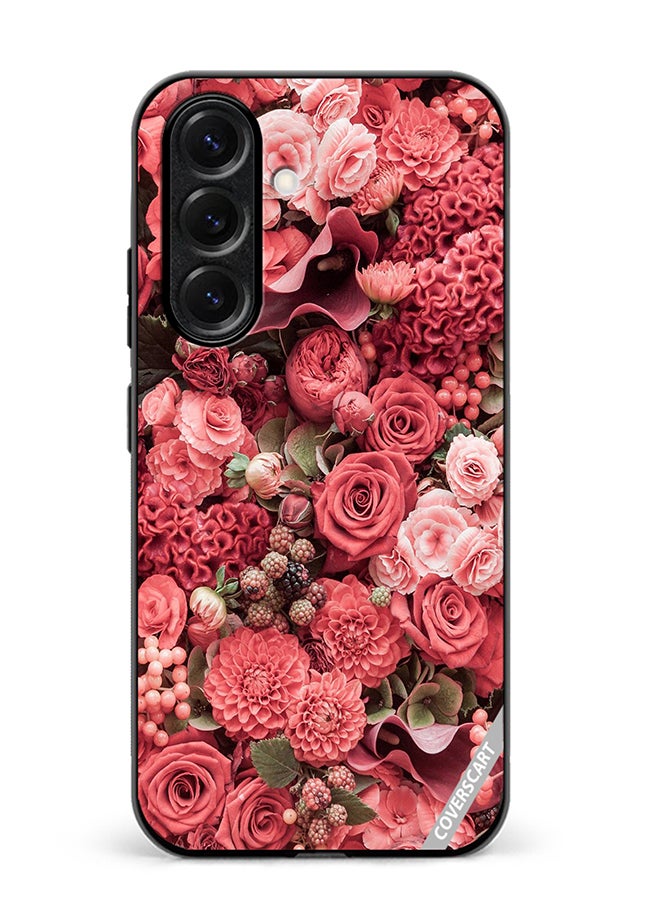 VR CREATIVE Protective Case Cover For Samsung Galaxy S25 Rose Design Multicolour