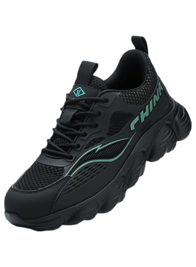 Dinggu Safety Shoes For Men, Anti-Smashing, Anti-Puncture, Steel Toe, Construction Site, Lightweight, Comfortable, Breathable, Soft Sole, All-Season Style 1069Hei43 - Image 1