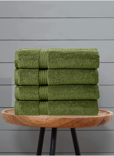 Bliss Casa Bliss Casa 4-Piece Bath Towels, 100% Combed Cotton 550 GSM Superior Quality, Quick Dry Highly Absorbent Thick Soft Hotel Towles for Bath And Spa Bathroom Towel Set 70x140cm