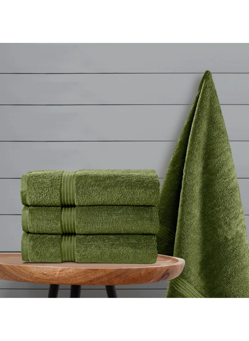 Bliss Casa Bliss Casa 4-Piece Bath Towels, 100% Combed Cotton 550 GSM Superior Quality, Quick Dry Highly Absorbent Thick Soft Hotel Towles for Bath And Spa Bathroom Towel Set 70x140cm