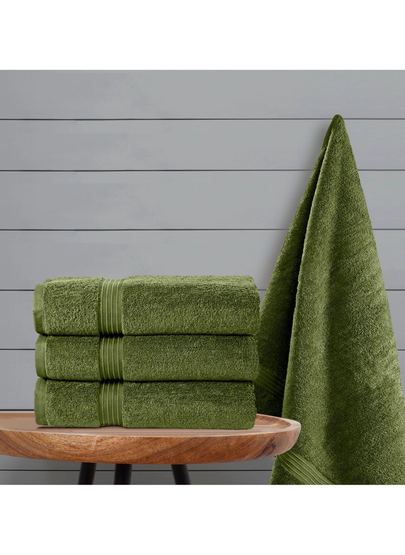 Bliss Casa Bliss Casa 4-Piece Bath Towels, 100% Combed Cotton 550 GSM Superior Quality, Quick Dry Highly Absorbent Thick Soft Hotel Towles for Bath And Spa Bathroom Towel Set 70x140cm  - Image 4
