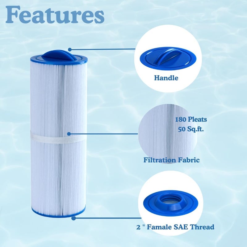Malaka Spa Replacement Filter FD2007 Compatible with PWW50L 4CH-949 FC-0172, Hot Tub Replacement Filter Cartridge, 2-Pack - Image 4