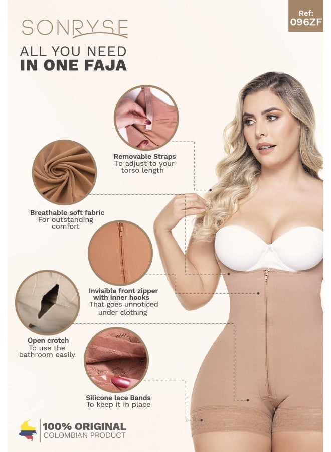 Sonryse 096 Colombian Faja Post Surgery Compression Shapewear Garment After Liposuction for Women Colombian Postpartum Shapewear Cocoa XS - Image 4