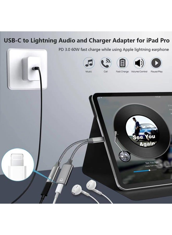 Azddur محول صوت USB C إلى Lightning، شحن سريع PD 60W، جودة صوت Hi-Fi، توافق واسع، متانة لا مثيل لها - Image 3
