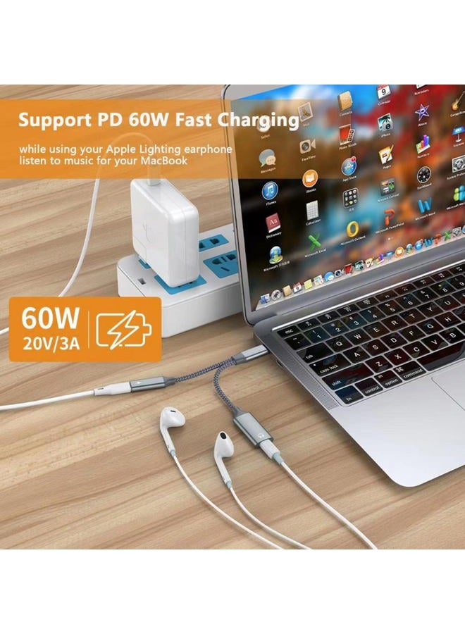 Azddur محول صوت USB C إلى Lightning، شحن سريع PD 60W، جودة صوت Hi-Fi، توافق واسع، متانة لا مثيل لها - Image 4