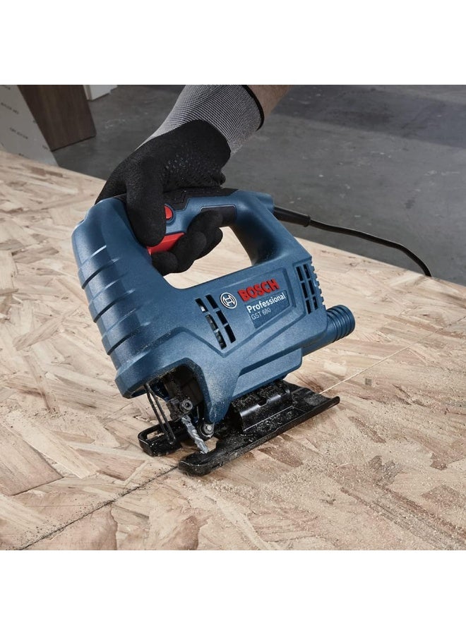 بوش منشار أركت كهربائي احترافي GST 680 بروفيشنال 500 واط – سرعة متغيرة لقص الخشب والمعادن بدقة عالية - Image 5